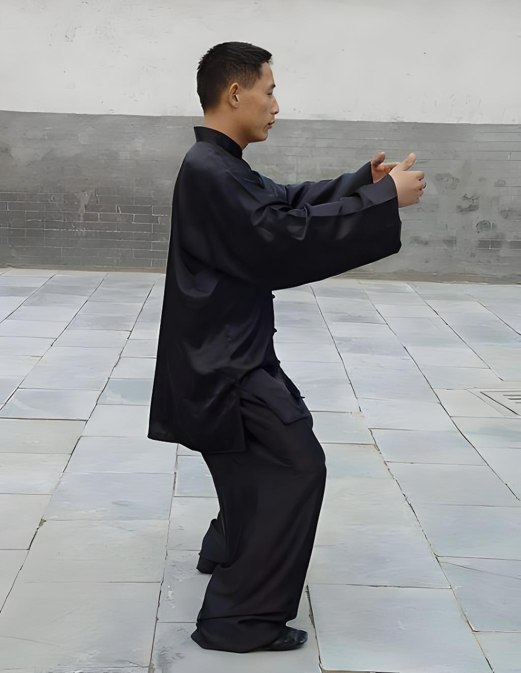 浑圆桩:双手抱圆于胸前